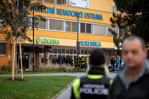 ▲▼ 捷克東北部Fakultní nemocnici Ostrava大學醫院今（10）日上午7時許發生槍擊案，至少4死。（圖／路透）