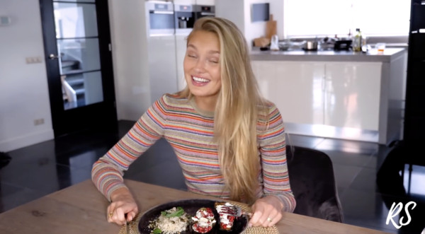 ▲▼維密超模蘿梅（Romee Strijd）一日飲食。（圖／翻攝自YouTube／Romee Strijd）