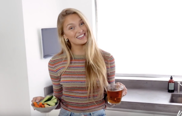 ▲▼維密超模蘿梅（Romee Strijd）一日飲食。（圖／翻攝自YouTube／Romee Strijd）