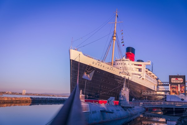 ▲▼ 目前停靠在南加州長堤（Long Beach）的瑪麗皇后號（Queen Mary）。（圖／翻攝自臉書／The Queen Mary）