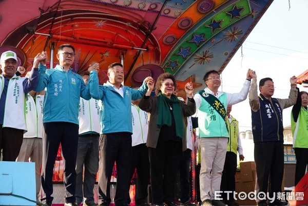 ▲總統府秘書長陳菊到彰化為立委洪宗熠站台輔選。（圖／立委洪宗熠競辦提供）