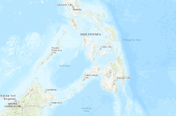 ▲▼菲律賓南部地震。（圖／翻攝USGS）