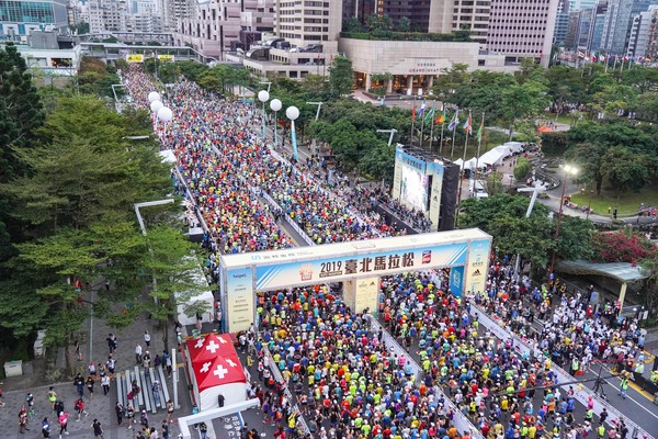 ▲2019年台北馬。（圖／台北市政府提供）