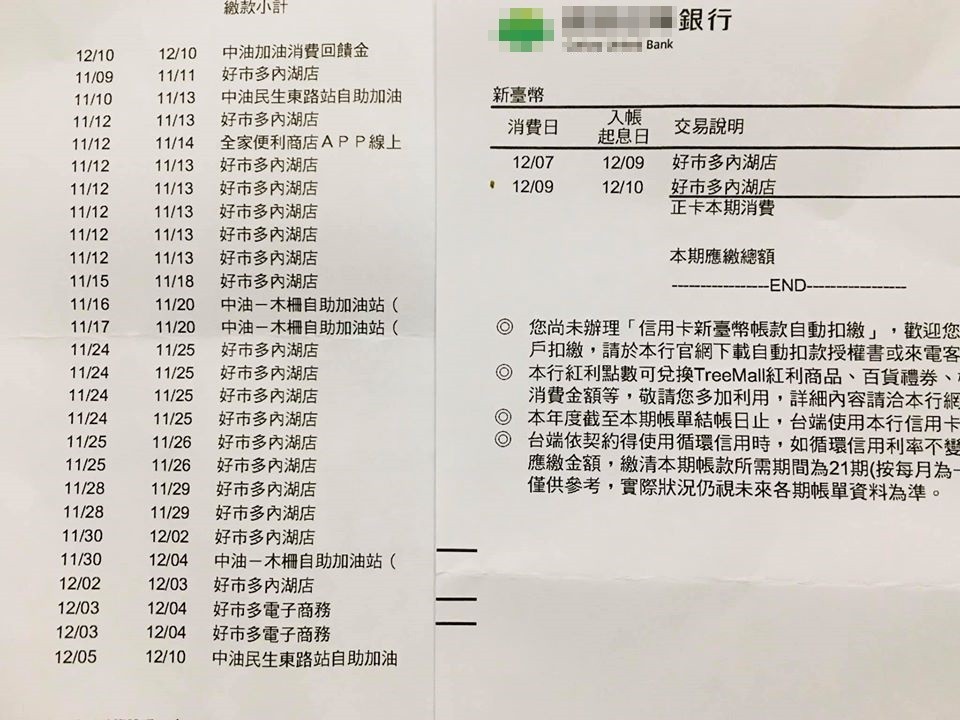 收到11月卡費單 一看消費明細 整排 好市多內湖店 笑傻 要回想一下 Ettoday生活新聞 Ettoday新聞雲