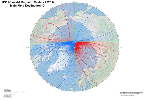 ▲2020年全球地磁模型。（圖／翻攝自phys.org）