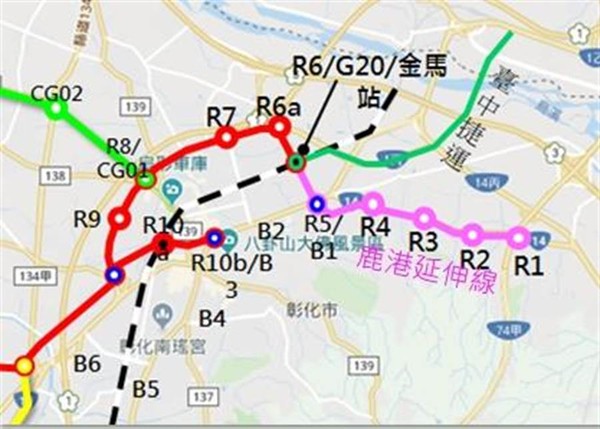 ▲台中綠捷運延伸到彰化被彰化市公所卡關。（圖／彰化縣政府提供）