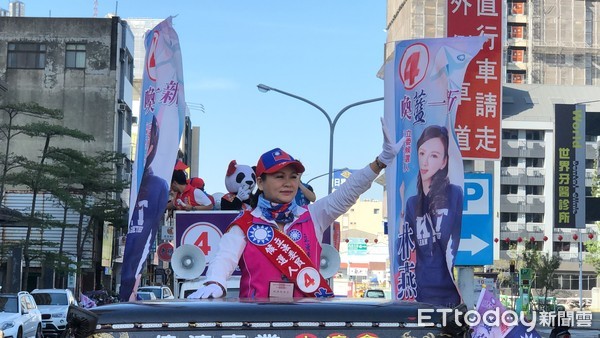 ▲台南市立委候選人林燕祝，鼓勵吳敦義主席可以為失言向蔡總統道歉，但吳女本意係指小英3年來施政不佳。