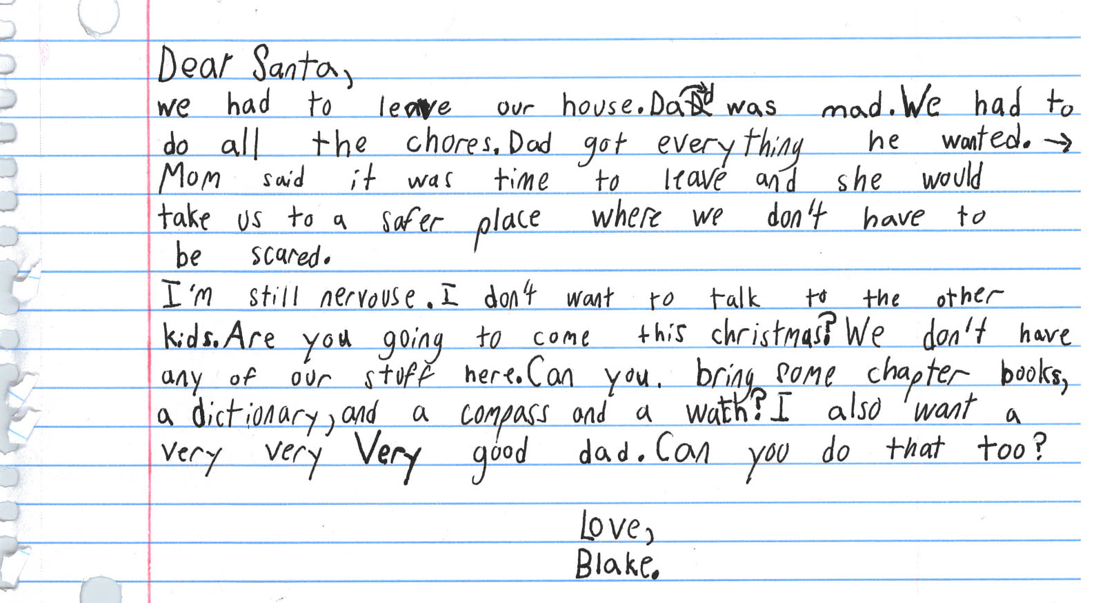 ▲▼7歲男童許了一個令人心疼的願望。（圖／翻攝SafeHaven of Tarrant County臉書）