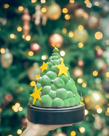 ▲▼Baguette禮品烘焙坊：「會旋轉的聖誕樹」巧克力。（圖／IG@chiababy116提供）