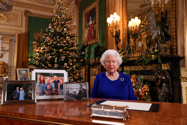 ▲▼英國女王伊莉莎白二世（Elizabeth II）錄製最新的耶誕節演說。（圖／路透）