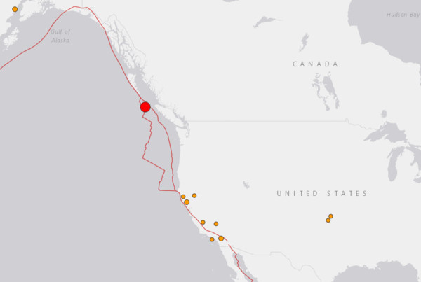 ▲▼ 加拿大當地24日晚間7時36分（台灣時間25日上午11時36分）發生規模6.3地震 。（圖／翻攝自美國地質調查局）
