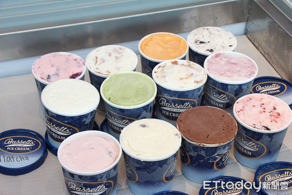 ▲歐巴馬都愛吃　漢來海港引進美國百年冰淇淋品牌Bassetts。（圖／記者黃士原攝）
