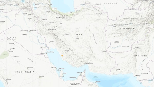 ▲▼伊朗發生規模5.1地震。（圖／翻攝usgs）
