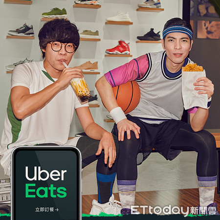 ▲▼Uber Eats雙代言人。（圖／Uber Eats提供）