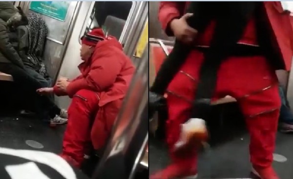 地鐵強抱熟睡蘿莉下車「爸爸就在旁邊」　變態男遭憤怒鄉民暴打。（圖／翻攝自Twitter／@THOMAS_RE89）
