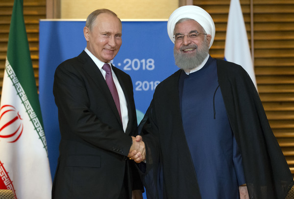▲▼俄羅斯總統普丁（左）與伊朗總統羅哈尼（右）關係良好。（圖／達志影像／美聯社）