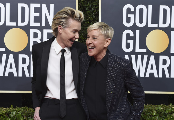 ▲▼金球獎艾倫狄珍妮（Ellen DeGeneres）、波蒂亞·德·羅西（Portia de Rossi）。（圖／達志影像／美聯社）
