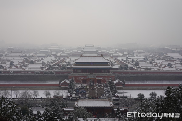 ▲▼北京,故宮,景山,景山公園,雪景。（圖／記者曾俊豪攝）