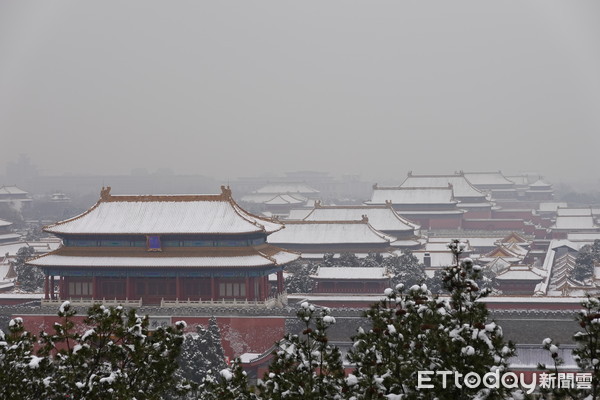 ▲▼北京,故宮,景山,景山公園,雪景。（圖／記者曾俊豪攝）