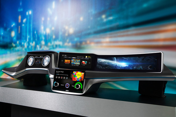 ▲重新定義智慧車用人機介面！　友達CES 2020秀「數位駕駛艙解決方案」。（圖／友達提供）