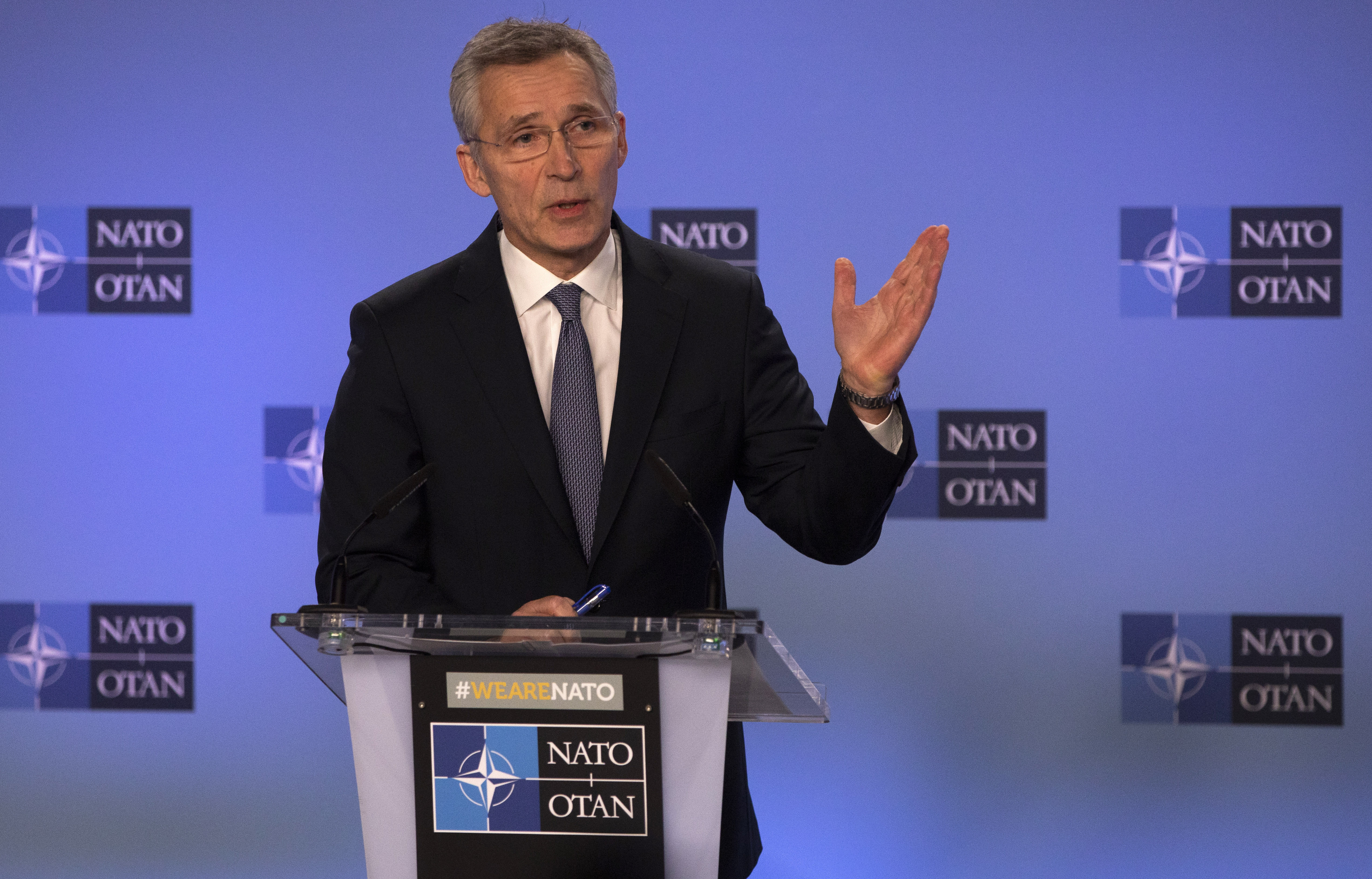 ▲北太平洋公約組織（NATO）秘書長史托藤伯格（Jens Stoltenberg）。（圖／達志影像／美聯社）