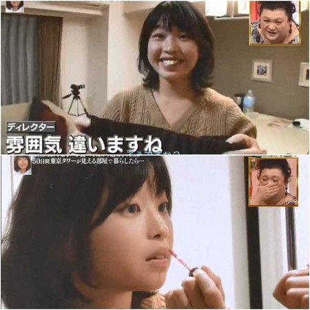 日本一名原本住在鄉村的少女，到東京市區居住後，開始學化妝。（圖／翻攝影片截圖）