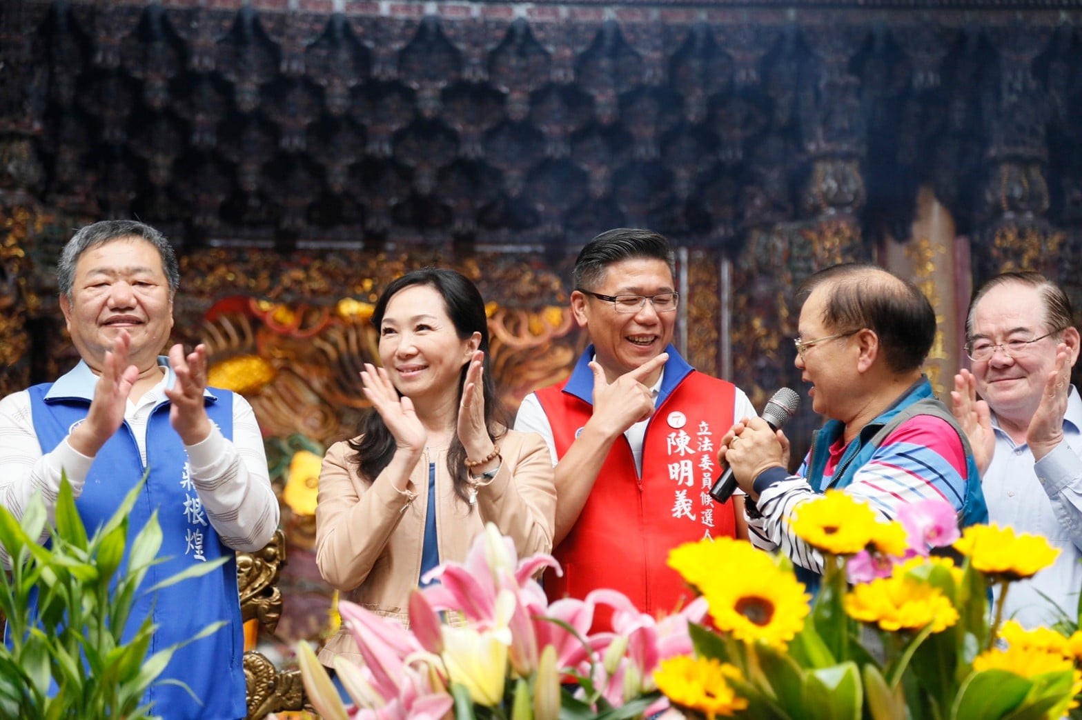 ▲▼李佳芬到新莊輔選陳明義。（圖／翻攝自陳明義FB）