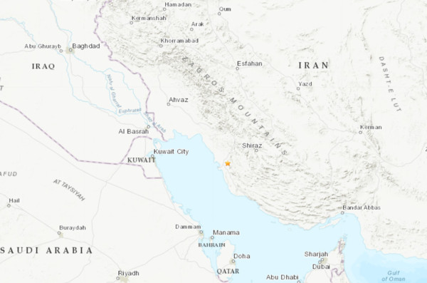 ▲▼ 伊朗地震。（圖／翻攝自USGS）