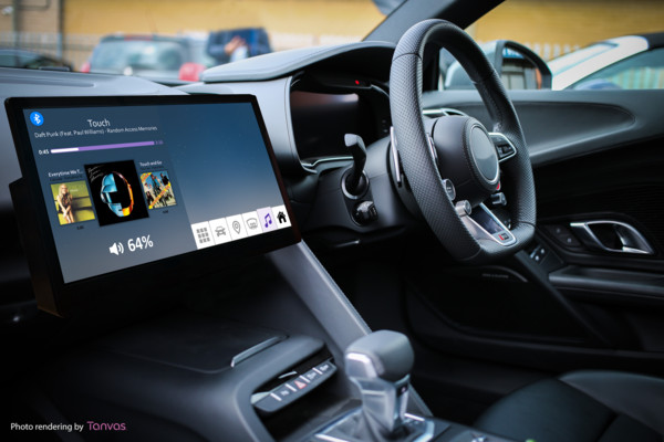 ▲群創策略合作美國觸控新創Tanvas　發表新一代觸覺反饋車用顯示器。（圖／群創提供）