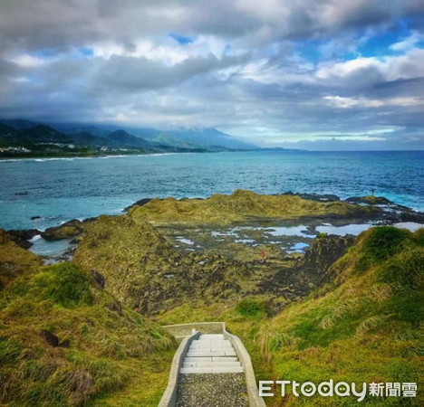 ▼ 台東長濱說中「海天一線」的絕妙風景。（圖／記者楊鈞典翻攝）