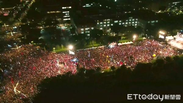 「台灣安全 人民有錢 凱道勝利晚會」。（圖／ETtoday攝影中心攝）