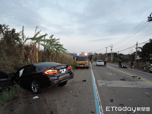 ▲技師逆向撞死騎乘機車的王男與林女。（圖／記者李忠憲翻攝）