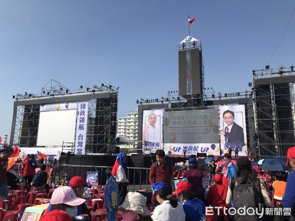 ▲韓國瑜選前之夜           。（圖／記者洪靖宜攝）