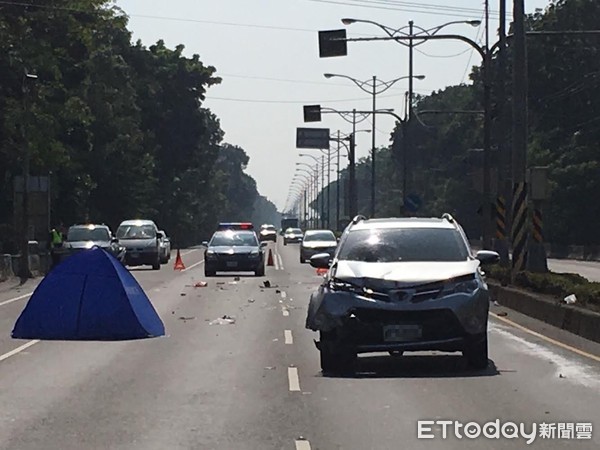 ▲旗山區10日發生死亡車禍。（圖／記者許宥孺翻攝）