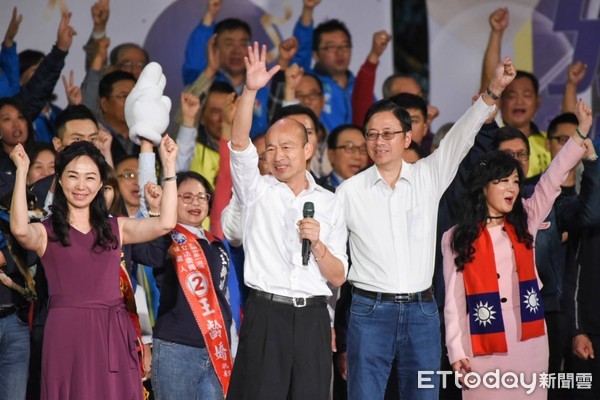 ▲高雄韓國瑜選前之夜，韓國瑜致詞。（ 圖／記者林敬旻攝）