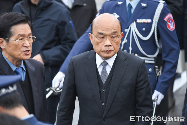 ▲黑鷹殉職將士公祭，行政院長蘇貞昌到場。（圖／記者林敬旻攝）