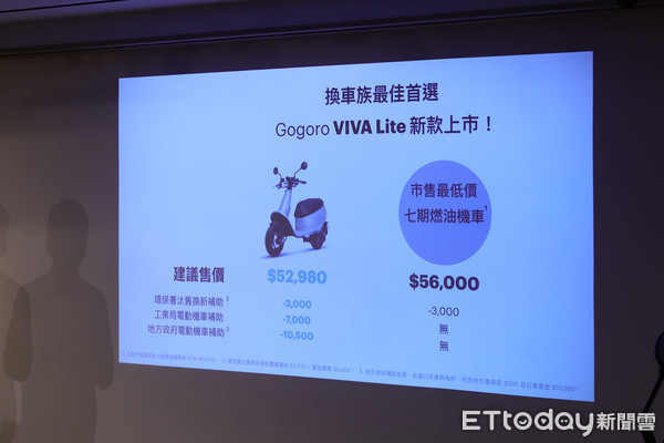 ▲52980元起！Gogoro再推平價版「VIVA Lite」鎖定500萬汰舊換新。（圖／記者張慶輝攝）