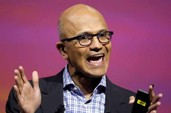 ▲▼納德拉,Satya Nadella,微軟。（圖／路透社）