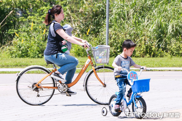 ▲▼親子,出遊,腳踏車,運動（圖／記者周宸亘攝）