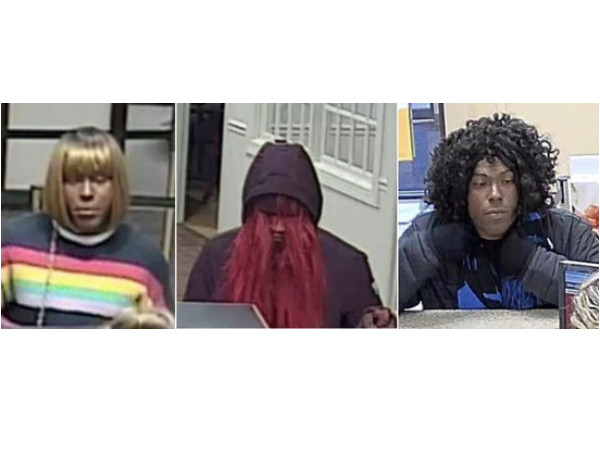 ▲美國北卡羅來納州一名銀行搶匪每次犯案都戴著不同造型的假髮，目前遭夏洛特（Charlotte）地區的聯邦調查局（FBI） 追緝。（圖／Twitter@FBICharlotte）