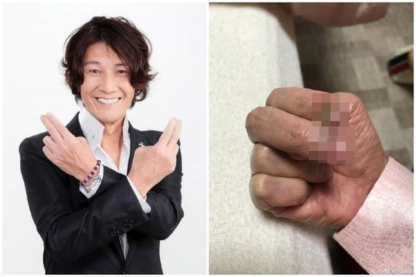 日本知名AV男優加藤鷹近況照曝光，金手指疑似已經「生鏽」讓人相當驚訝。（翻攝自加藤鷹微博）