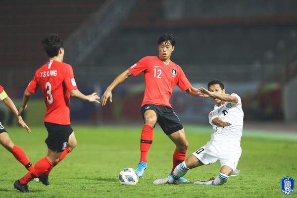 ▲▼亞足U23／南韓三戰全勝晉級8強             。（圖／翻攝自대한민국 축구 국가대표팀 - Korea Football Team 官方臉書粉專）