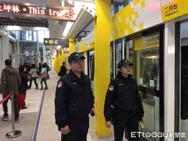 ▲雙北捷運環狀線19日開始免費試乘，北市捷運警察隊擴編人力維安。（圖／記者張君豪翻攝）