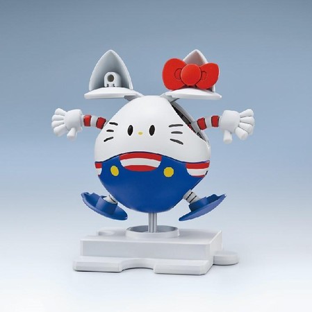 Hello Kitty造型的「哈囉機器人」。（翻攝自bandai-hobby.net）