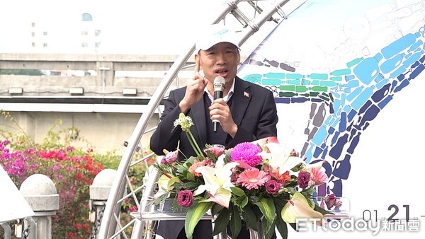 ▲高雄市長韓國瑜21日參加愛之鯨啟用典禮           。（圖／記者洪正達攝）