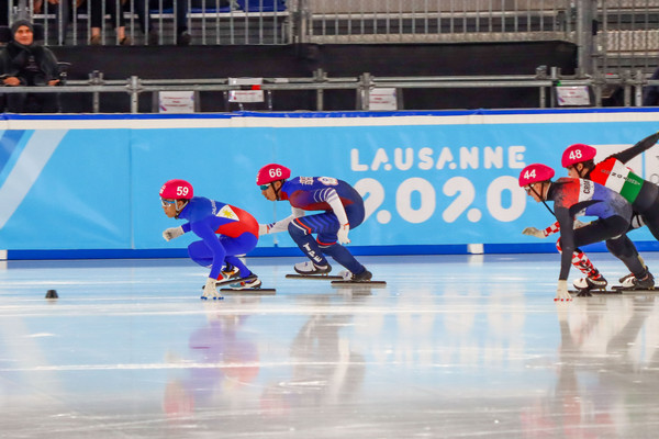 ▲▼短道競速滑冰選手廖韋丞500公尺出發名列第二。（圖／中華奧會提供）