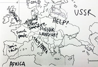 歐洲地圖填空，你能寫出多少國名？