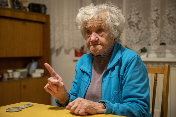 ▲斯洛維尼亞（Slovenia）的納粹集中營倖存者弗蘭（Marija Frlan），2020年1月27日年滿100歲。（圖／達志影像／美聯社）