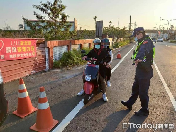 ▲台南市善化分局2月1日起，擇定市178線為執法取締交通違規示範道路，針對影響肇事嚴重性之違規行為加強執法。（圖／記者林悅翻攝，下同）