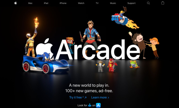 ▲▼Apple Arcade。（圖／翻攝自Apple美國官網）